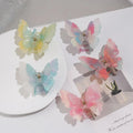 Wholesale New Fashionable Hair Accessories Double-layer butterfly Acetate Hair Claw Clips Colorful Hair Clips for Girls