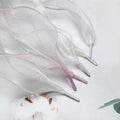AF One Flat Pair Shoelaces 4cm Width Snow Silk Yarn Flat Lace Sneakers Fairy Wavy Moral Training Made of Polyester Canvas