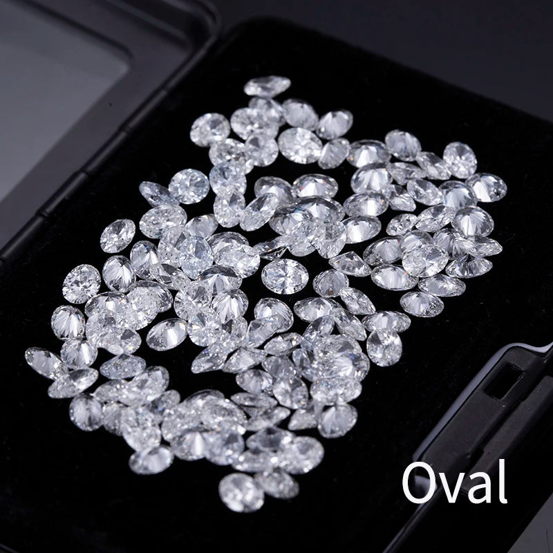 2X3mm - 5X7mm DEF VS Melee Oval Lab Grown Diamond