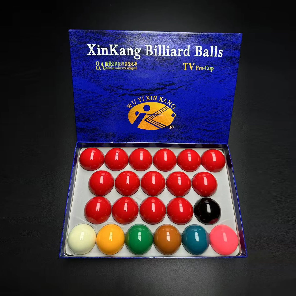 High End Xinkang Brand 8A Quality 52.5mm 2-1/12inch Size 22pcs/box Billiard Snooker Ball Set MegaBDM
