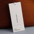 Factory Customize Print Embossed Garment Price Tag High Quality Garment Tag