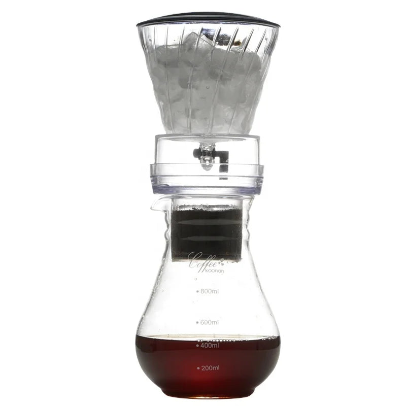 600ml/800ml Household Borosilicate Glass Coffee Maker Cold Brew Ice Drip Coffee Pot