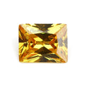 Ready to Ship 200 Pcs Gold Yellow Cubic Zirconia Gemstones Rectangle Cut for Jewelry