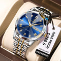 Poedagar 2023 Men Watch Fashion Stainless Steel Quartz Watch Wrist Waterproof Luminous Date Watch for Men