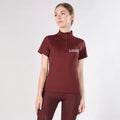 Wholesale Comfortable Women Short Sleeve Equestrian Clothing Riding Clothes Soft Equestrian Base Layer Shirts for Ladies