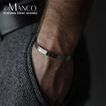 Personalized Custom Fashion Hot Sale Men's Jewelry Gift 18K Gold Stainless Steel Plain  Unisize Cuff Bracelet Bangle for Men