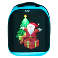LOY RGB Full Color Fashion Soft Walking Billboard Advertising Digital Led Programmable Wireless Smart Backpack with USB Port