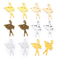 5 Color Antique Silver Color Dancer Charms Zinc Alloy Pendant Jewelry DIY Necklace Earring 22*15mm I135