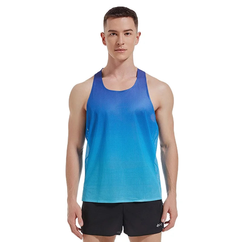 Professional Sporty Marathon Running Vest Custom Seamless Fit Breathable Sweat-wicking Quick-Drying Lightweight Training Gear