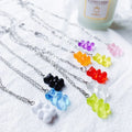 Quality Decor Acrylic Resin Pendant Charm Mini Molds Bears Necklaceconnector Earrings Jewelry Jelly Candy Gummy Bear Necklace