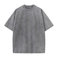 Custom Logo 100% Cotton Short Sleeve Vintage Washed T-Shirts for Men Unique Design Printed Plus Size Oversize 230g Knitted
