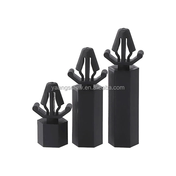 Factory Price Nylon/plastic Black/white M1.6 M4 5mm Standoff M2 X 11.5 mm Pcb Standoff Pcb Spacer Snapin Thread