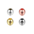 100pcs Wholesale Metal Brass 18k Plated Real Gold Jewelry Bracelet DIY Beads Loose Supplier for Jewelry Making MegaBDM
