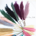E07314 45 cm - 150cm 18 Branch Small Fake Silk Pompas Grass Flower Decor Large Fluffy Faux Artificial Pampas Grass for Decor