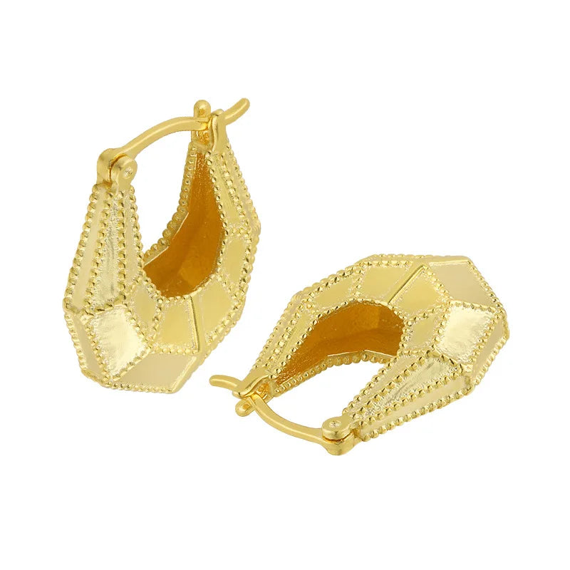 Korean Earrings Wholesale Unique Hoop Earrings 9925 Sterling Silver Chunky Hoops Gold Hoop Earrings