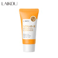 LAIKOU 50g Face Wash Oil Control Cream Vitamin C Deep Cleansing Whitening and Brightening Face Cleanser