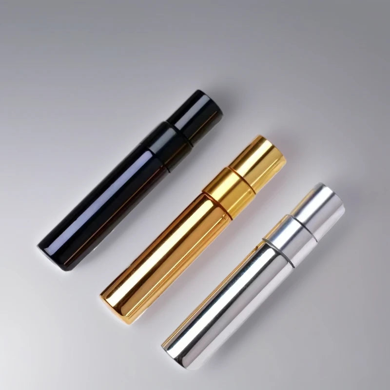 Luxury Empty UV 5ml Electroplate Gold Glass Body Fine Mist Perfume Spray Bottle