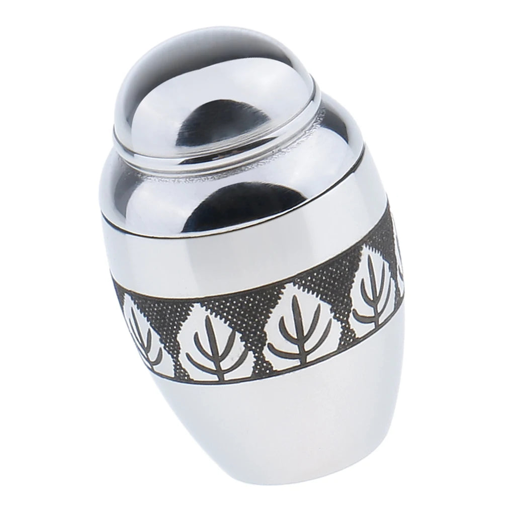 Mini Modern Eco-Friendly Stainless Steel Cremation Tree Urn Keepsake Memorial Jewelry Holder for Ashes