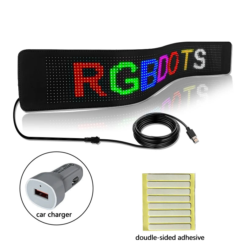 Programmable Huge Bright LED Sign Digital Scrolling LED Store Sign Custom Text Animation Flexible LED Display for Car Shop Hotel