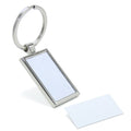 Manufacturer Personalize DIY Blank Key Ring Accessory Rectangle Photo Keychain Picture Key Chain Tag Metal Sublimation Key Chain