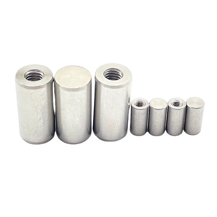 Customized Brass Alloy Zinc Dowel Pin Inner Thread Stainless Steel SUS304 Long Thread Pin Rivet Nut High Precision Tolerance