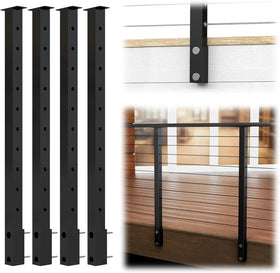 Reilbu Deck Railings Stainless Cable Railing With Aluminum Post
