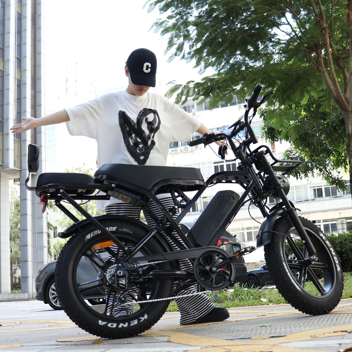 X80 Pro X80PRO City Life Ebike 20 Inch 250W 48V 15ah Long Range E Bike Full Suspension Fatbike City Leisure Bike Electric Bike