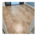 Modern Euro Luxury Oak Herringbone Parquet Floor Cherry Color Varnished Brushed 15mm Engineered Flooring for Indoor Living Room