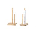 Modern Simply Standing Wooden Wedding Paper Roll Holder Kitchen Paper Hanger Rack Bathroom Towel Roll Stand Organizer Cabinet
