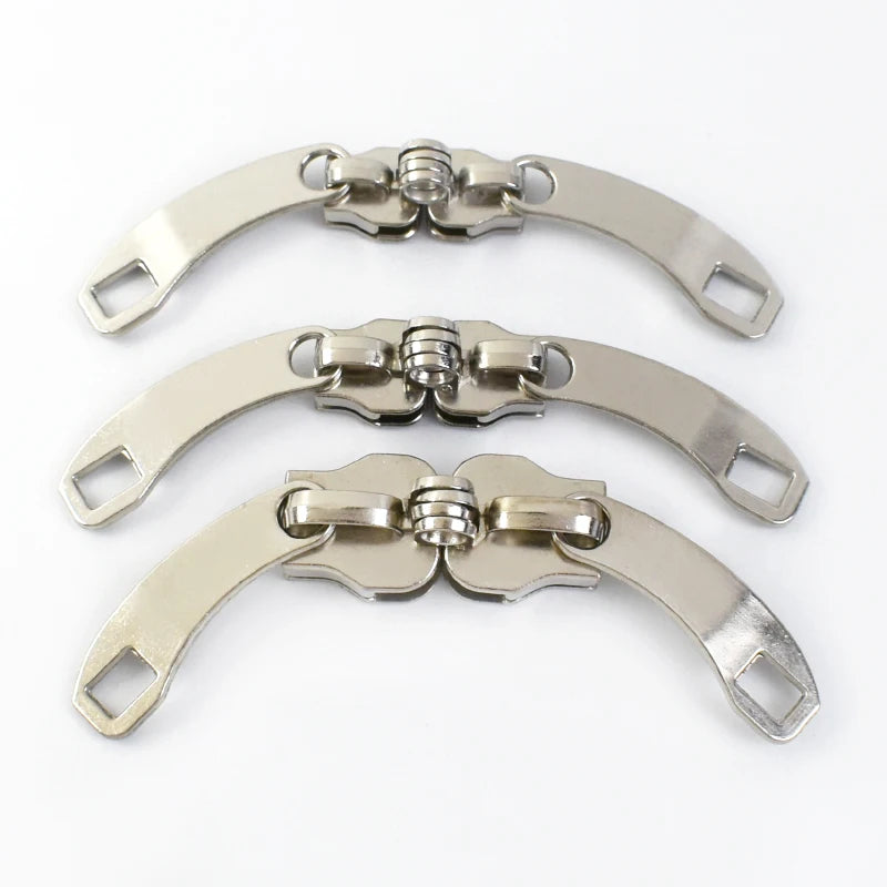 Deepeel ZT115 5# 8# 10# Luggage Hardware Zipper Accessories Nylon Alloy Left and Right Pairs Hole Zipper Slider