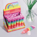 Rainbow Lipstick Colorful Tearing Lip Color Sequins Rainbow Jelly Lipstick Delicious Lipstick