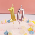 Factory Price Wholesale Custom Metallic Color Birthday Cake Number Candles for Cake and Party Decoration
