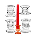 Wholesale Craft Ornament Cheap Candelabras Centerpieces Crystal Single Replacement Glass Candle Holder Candelabra Stand