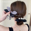 Korean Trend Summer Pearls Bow Elastic Hair Ties Simple Elegant Women Hair Accessories Ponytail Rubber Bands