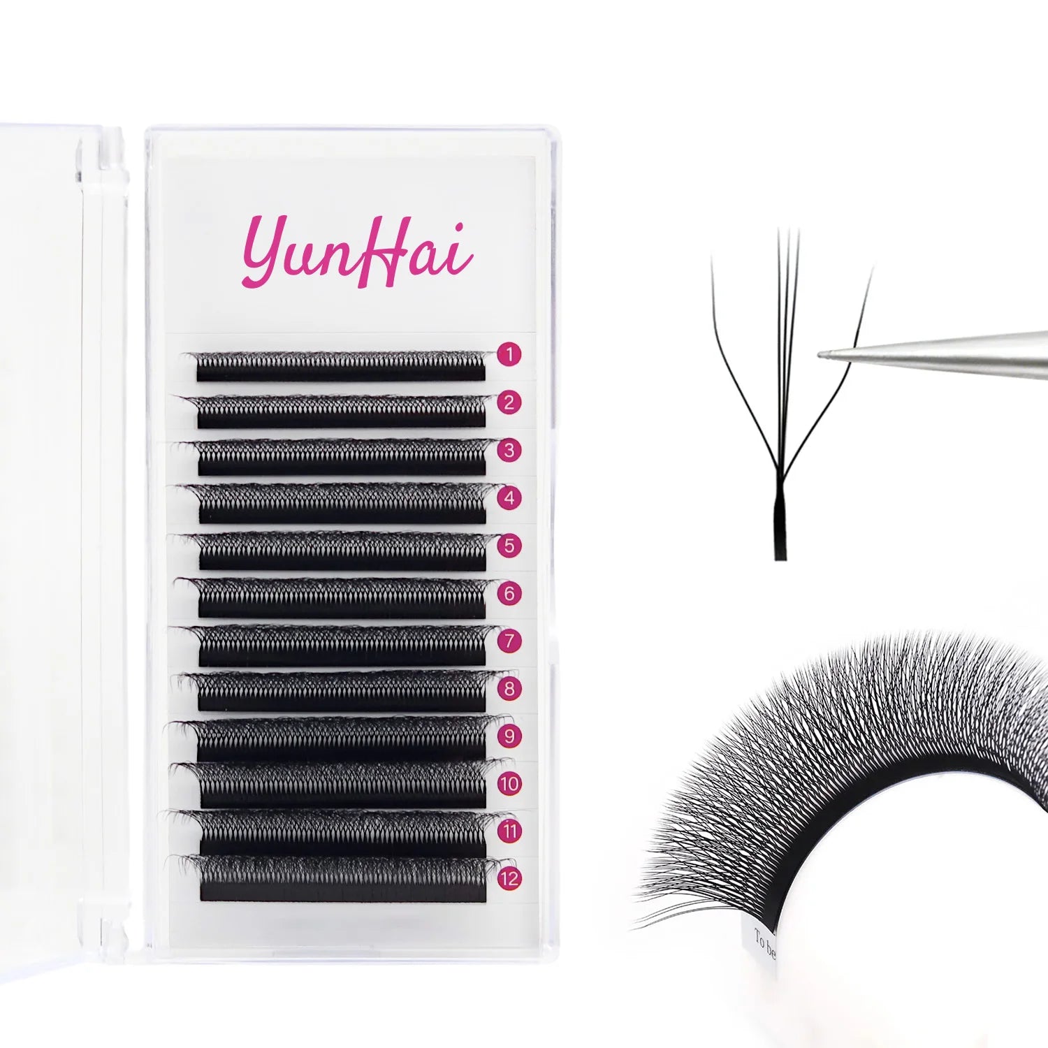 Wholesale Y Shape Eyelash Extension  Products Yy Lash Extension Wholesale Individual Eyelash Extensions Faux Mink Supplier