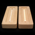 Modern Acrylic LED Outlet Receptacle Cover 6 LED Motion Sensor Night Light for Living Room Parody Summary Wood for Residential