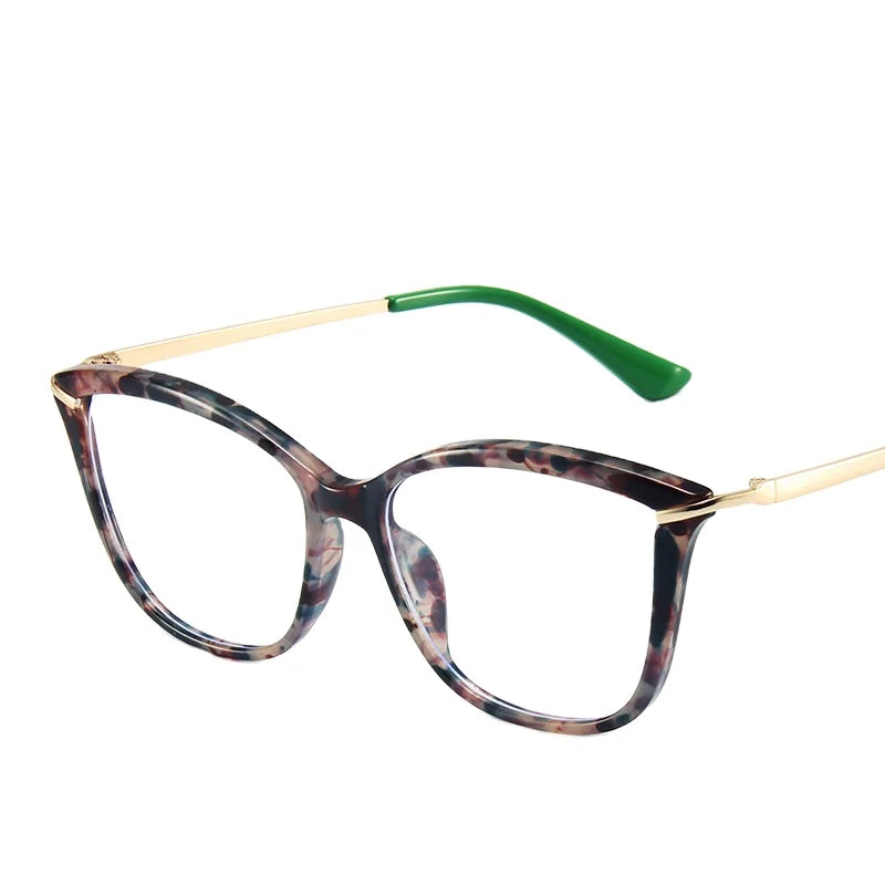 New TR90 Unisex Optical Frame Eyebrow Flat Lens Cross-Border Trend Glasses AC Anti-Blue Fashionable Colorful Transparent for