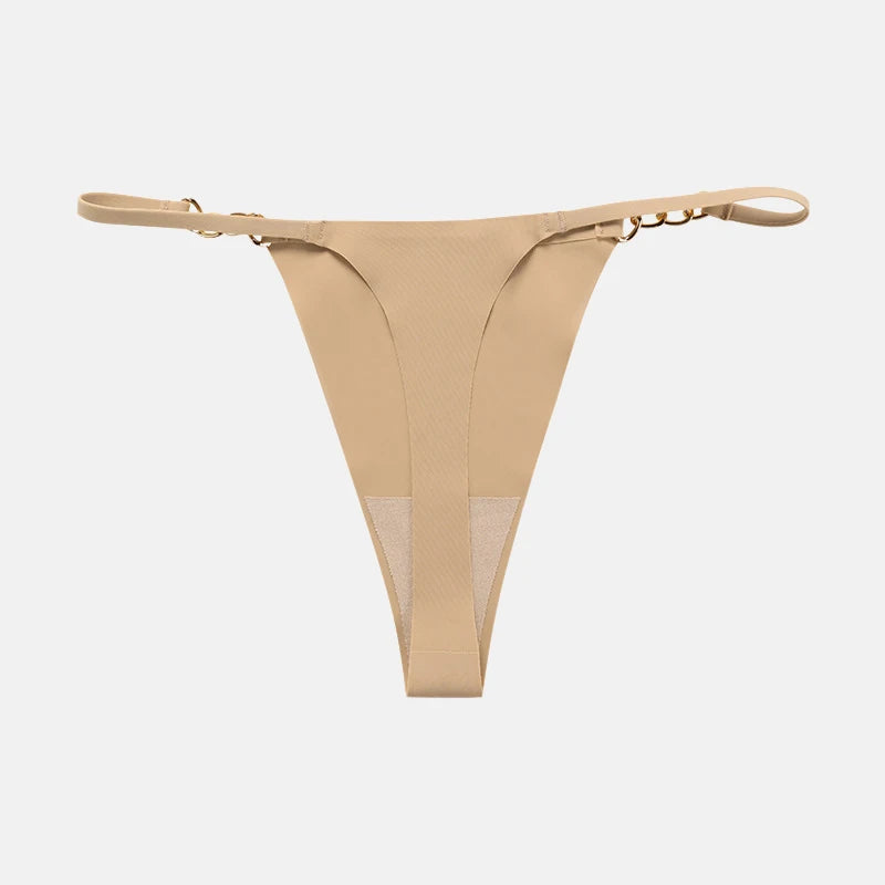 JOGOGO Custom Logo Women Plus Size Breathable Buckle Design Seamless Laser Cutting Thong