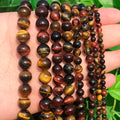 Natural Tiger Eye Stone Beads 4/6/8/10/12mm round Beads for DIY Jewelry Making Colorful Bracelet Necklace