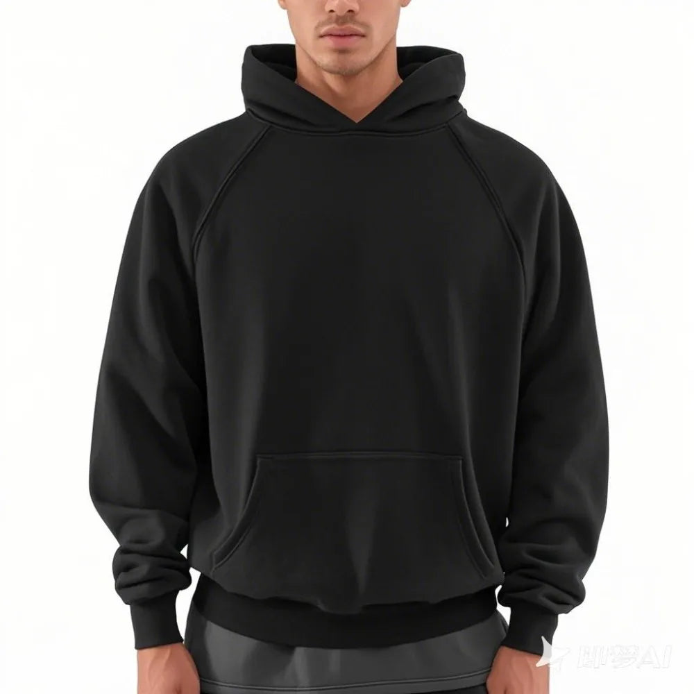Acid Arrival Work  Heavy Weight Cotton Gsm Hoddie Men Logo Heavyweight Oversized Blank Stone Washed Vintage Puff Printing Hoodie