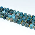 Factory Wholesale Price 100% Natural 8*8mm Faceted Apatite Loose Gemstone Beads