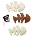 Hot Sale Dog Chew Toy Eco-Friendly Fish Bone Real Beef Flavor Durable Pet Chew Toys Interactive Training Alternative Bacon