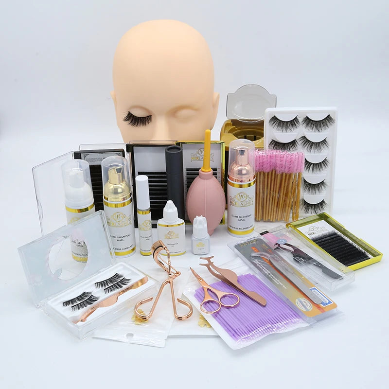 Hot Selling Eyelash Extension Training Kits/Starter Lash Kit Set/Professional Eyelash Extension Tools
