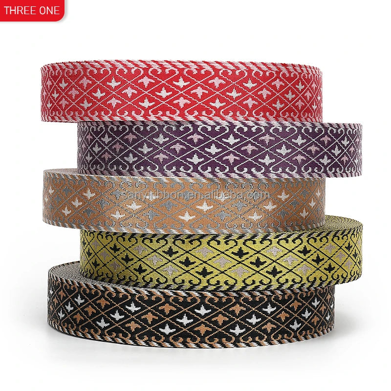 New 2-Inch Wide Nylon Jacquard Webbing for Backpack and Shoulder Bag Durable and Stylish Shoulder Strap