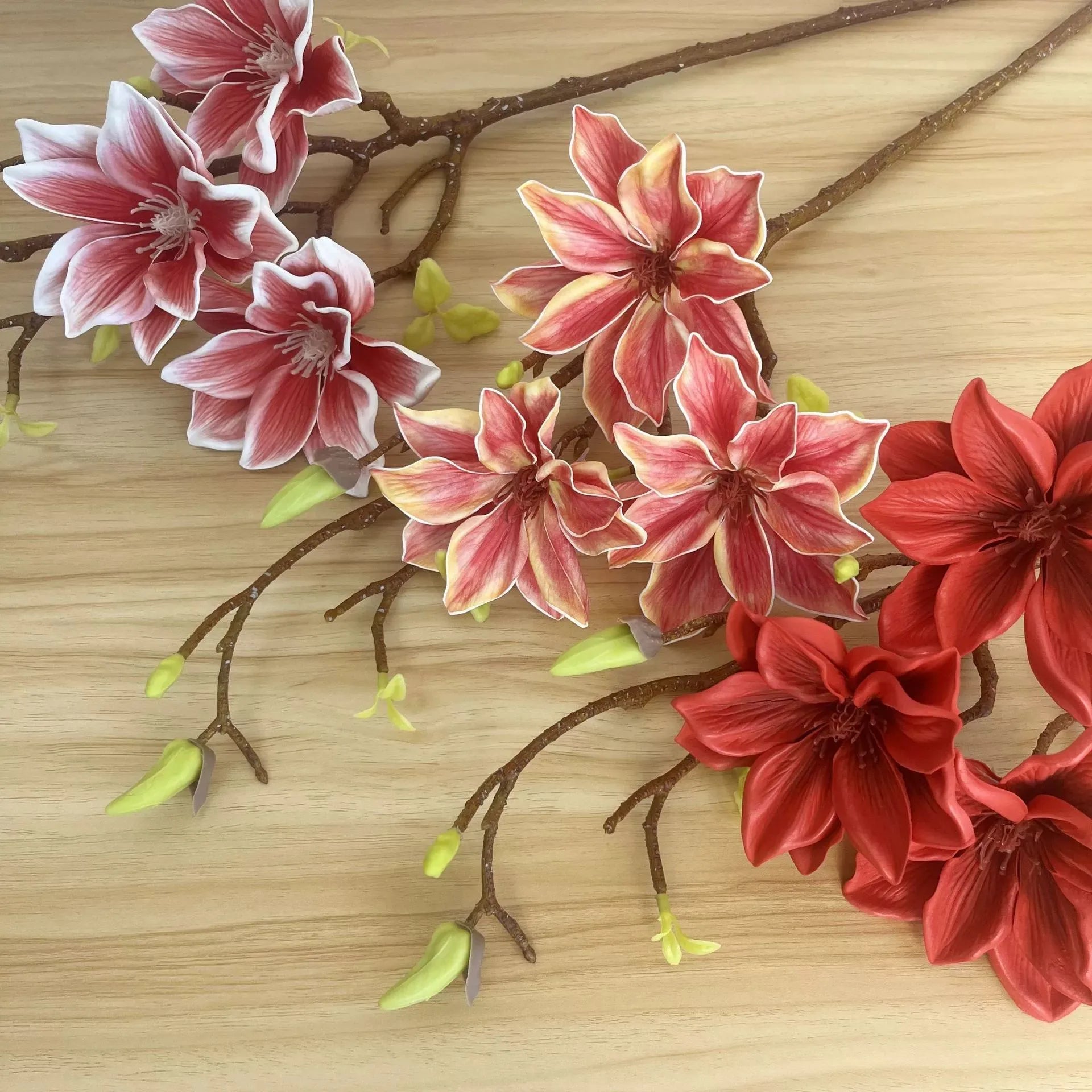 H-527 Real Touch Yulan Magnolia European Fashion Lifelike Artificial Flowers for Home Store Hotel Wedding Decoration