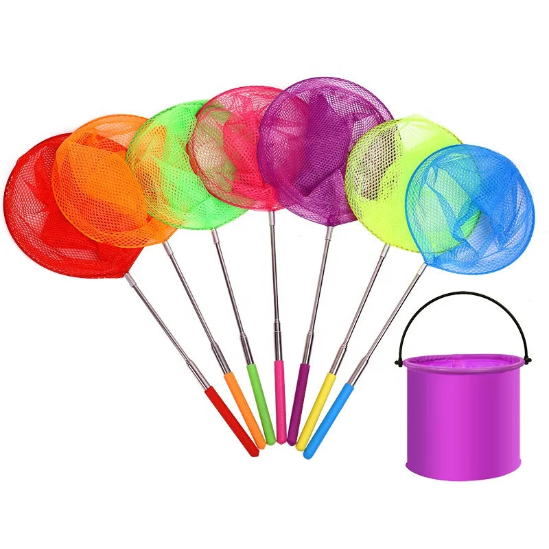 Stainless Steel Telescopic Fishing Nets Children's Insect  Butterfly  Dragonfly Nets Fishing Nets