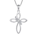 YH JEWELLERY Christian Cross Necklace Jewelry 925 Sterling Silver Infinity Love Celtic Knot Cross Necklace Pendant