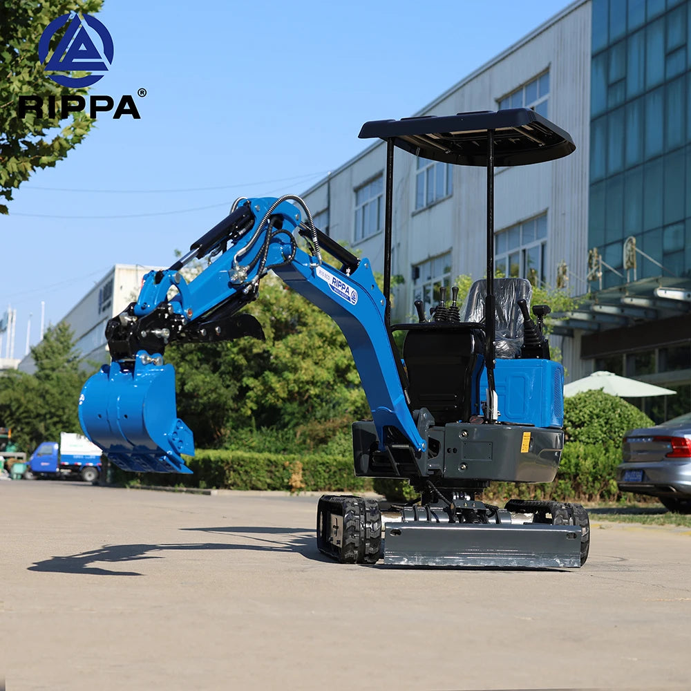 R10 Free Shipping China Mini Excavator Engine Small Digger 1 Ton Compact Micro Excavators for Sale