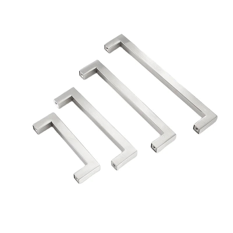 Modern Zinc Alloy Cabinet Handles & Knobs Matt Black for Kitchen Cabinets and Drawers Factory Price
