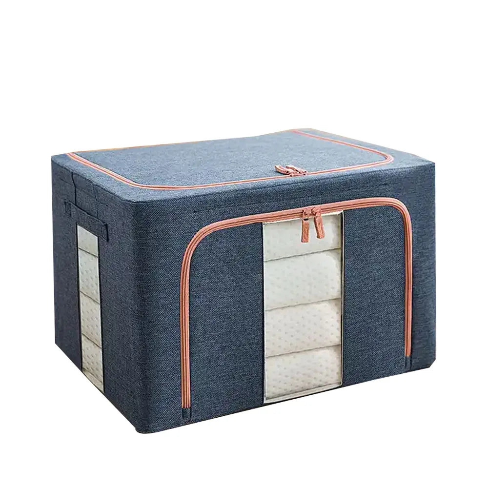 Modern Rectangle Folding Fabric Storage Box Home Organizer for Clothes & Bedding Home Storage Baskets